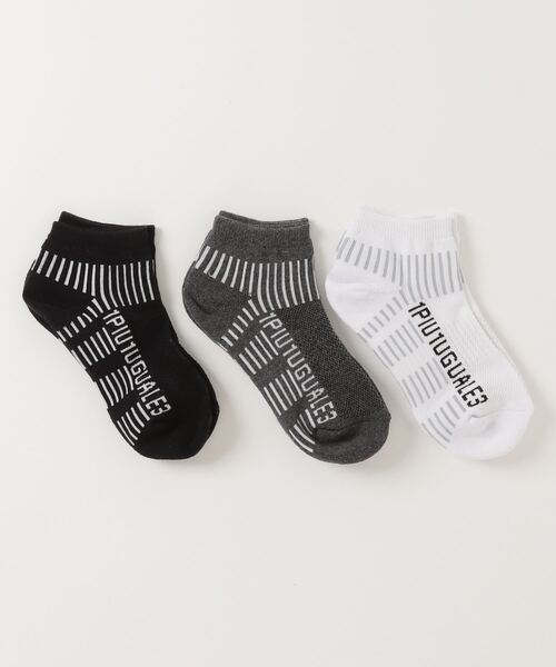 1PIU1UGUALE3 ウノピゥウノウグァーレトレ ソックス靴下黒 ウノ