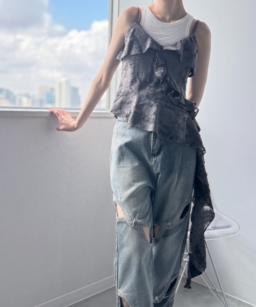 かぐれ(新品)ジャガードキャミソール かぐれ キャミソール