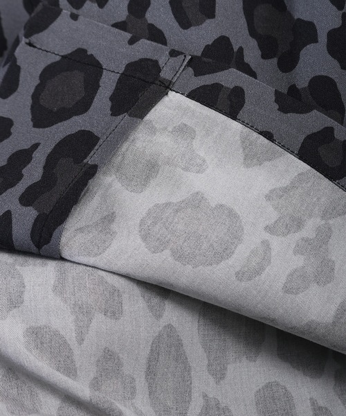 HOUSTON（ヒューストン）の「HOUSTON アロハシャツ（レオパード）（シャツ/ブラウス・メンズ・ミント/カーキ/グレー/パープル・LARGE/X-LARGE/MEDIUM）」の5枚目の写真