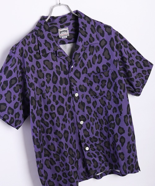 HOUSTON（ヒューストン）の「HOUSTON アロハシャツ（レオパード）（シャツ/ブラウス・メンズ・ミント/カーキ/グレー/パープル・LARGE/X-LARGE/MEDIUM）」の10枚目の写真