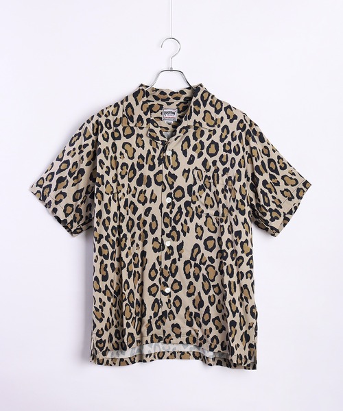HOUSTON（ヒューストン）の「HOUSTON アロハシャツ（レオパード）（シャツ/ブラウス・メンズ・ミント/カーキ/グレー/パープル・LARGE/X-LARGE/MEDIUM）」の15枚目の写真