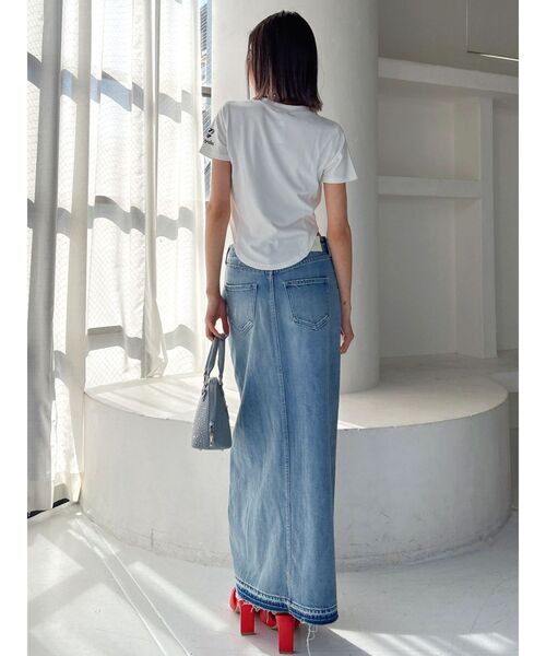 GYDA（ジェイダ）の「noobgydiesラウンドショートTシャツ（Tシャツ/カットソー・レディース・オフホワイト/ブラック/レッド・FREE）」の19枚目の写真