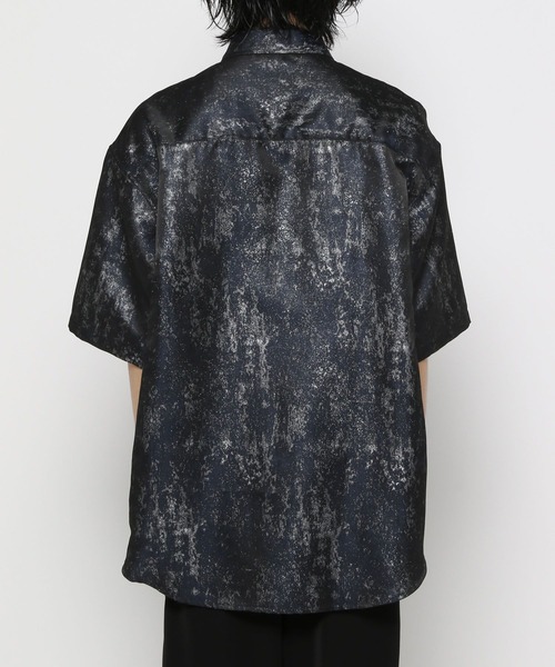 HARE（ハレ）の「アブストラクトラメジャガードシャツ(HARE)（シャツ/ブラウス・メンズ・ブルー/ブラック・FREE）」の6枚目の写真