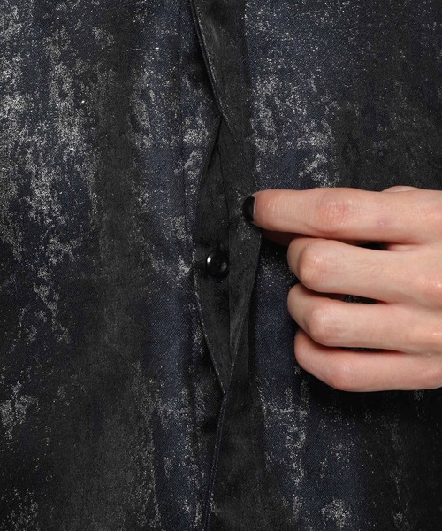 HARE（ハレ）の「アブストラクトラメジャガードシャツ(HARE)（シャツ/ブラウス・メンズ・ブルー/ブラック・FREE）」の19枚目の写真