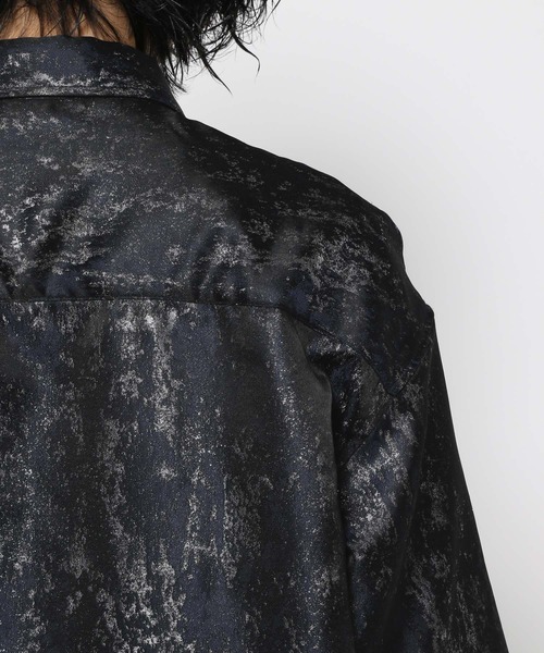 HARE（ハレ）の「アブストラクトラメジャガードシャツ(HARE)（シャツ/ブラウス・メンズ・ブルー/ブラック・FREE）」の17枚目の写真