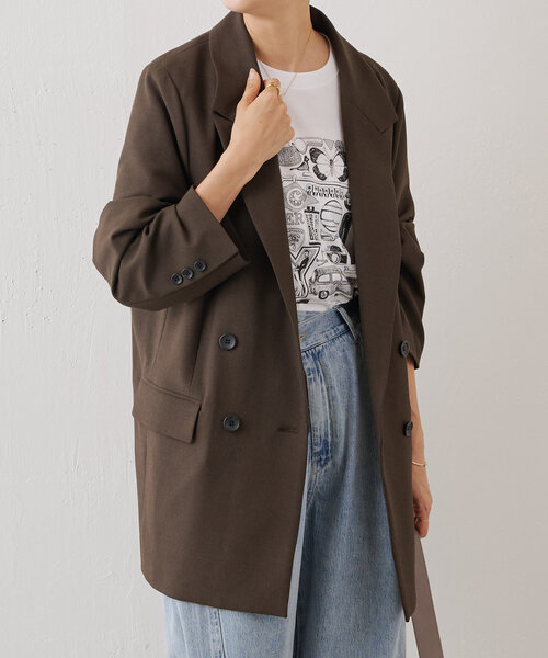 BEARDSLEY（ビアズリー）の「ビッグダブルジャケット（ベスト・レディース・ブラック/ブラウン・FREE）」の13枚目の写真