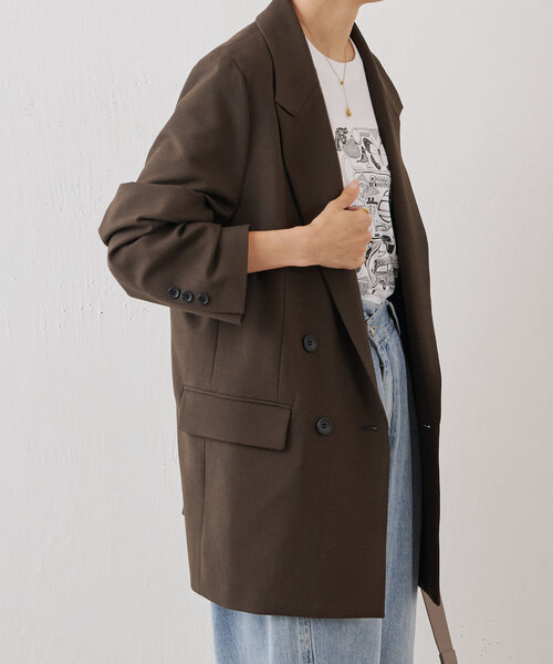 BEARDSLEY（ビアズリー）の「ビッグダブルジャケット（ベスト・レディース・ブラック/ブラウン・FREE）」の12枚目の写真