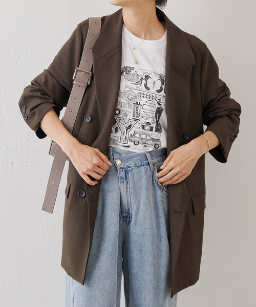 BEARDSLEY（ビアズリー）の「ビッグダブルジャケット（ベスト・レディース・ブラック/ブラウン・FREE）」の10枚目の写真