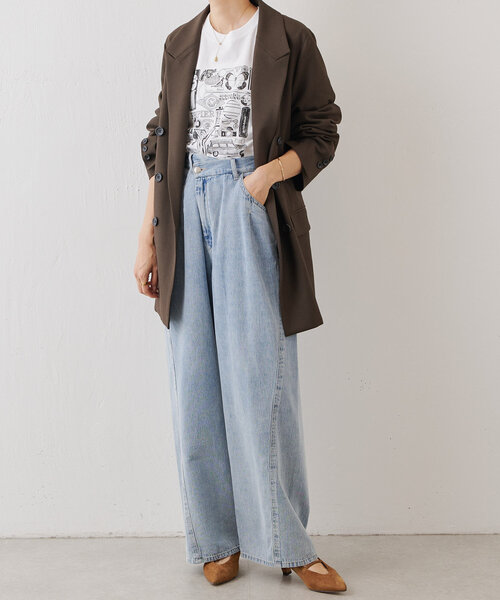 BEARDSLEY（ビアズリー）の「ビッグダブルジャケット（ベスト・レディース・ブラック/ブラウン・FREE）」の4枚目の写真