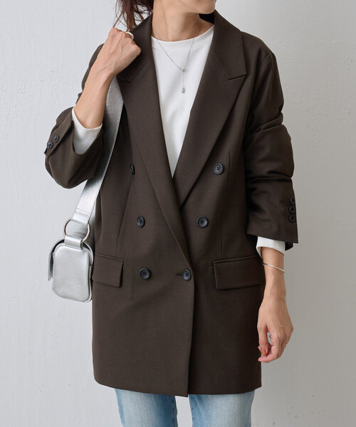 BEARDSLEY（ビアズリー）の「ビッグダブルジャケット（ベスト・レディース・ブラック/ブラウン・FREE）」の3枚目の写真