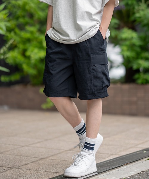 SIDEWAY STANCE（サイドウェイスタンス）の「【SIDEWAY STANCE】ポリワッシャー ワイド ショーツ カーゴパンツ（カーゴパンツ・メンズ・ブラック/カーキ/ネイビー・MEDIUM/LARGE/X-LARGE/SMALL）」の10枚目の写真