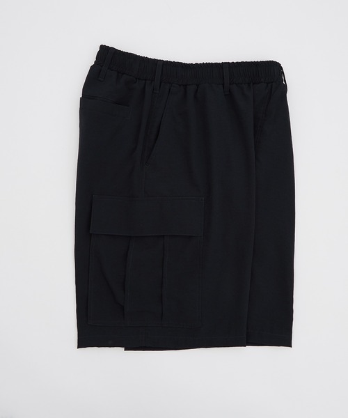 SIDEWAY STANCE（サイドウェイスタンス）の「【SIDEWAY STANCE】ポリワッシャー ワイド ショーツ カーゴパンツ（カーゴパンツ・メンズ・ブラック/カーキ/ネイビー・MEDIUM/LARGE/X-LARGE/SMALL）」の14枚目の写真