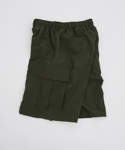 SIDEWAY STANCE（サイドウェイスタンス）の「【SIDEWAY STANCE】ポリワッシャー ワイド ショーツ カーゴパンツ（カーゴパンツ・メンズ・ブラック/カーキ/ネイビー・MEDIUM/LARGE/X-LARGE/SMALL）」の16枚目の写真