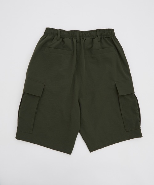 SIDEWAY STANCE（サイドウェイスタンス）の「【SIDEWAY STANCE】ポリワッシャー ワイド ショーツ カーゴパンツ（カーゴパンツ・メンズ・ブラック/カーキ/ネイビー・MEDIUM/LARGE/X-LARGE/SMALL）」の18枚目の写真