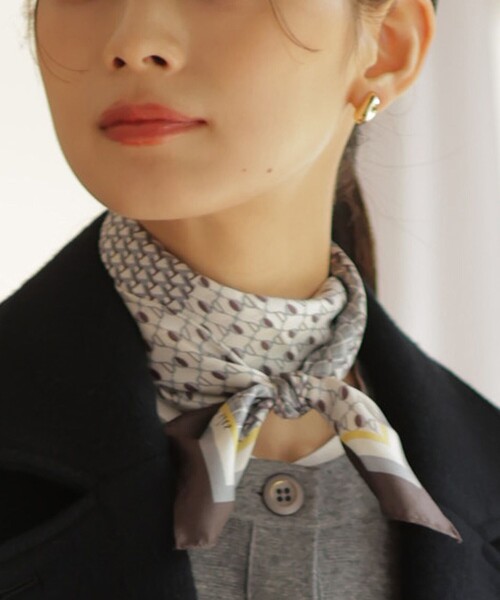 【セール】geometric スクエア スカーフ（バンダナ/スカーフ）｜J.PRESS（ジェイプレス）