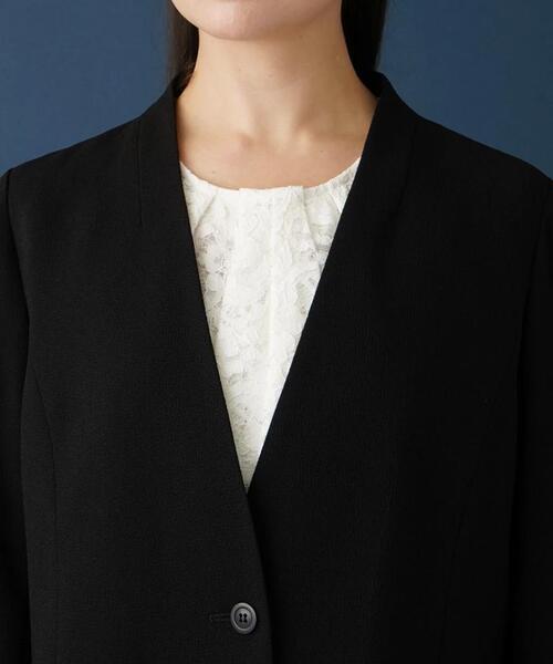 Leilian(レリアン)の「【セットアップ対応商品】ノーカラージャケット【プラス企画】(ノーカラージャケット・レディース・ブラック・13/17)」の13枚目の写真