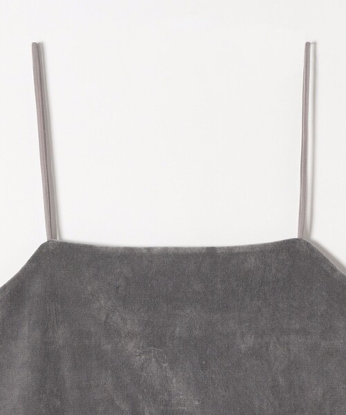 quaranciel(カランシエル)の「quaranciel:〈手洗い可能〉フロッキー ペプラム キャミソール(キャミソール・レディース・ブラック/グレー・ONE SIZE)」の15枚目の写真