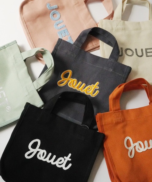Jouet(ジョエット)の「【JOUET / ジョエット】 バリエーション ロゴ ランチトート(トートバッグ・レディース・ネイビー/ブラック/アイボリー/ライトピンク/オレンジ/ミント・FREE)」の7枚目の写真