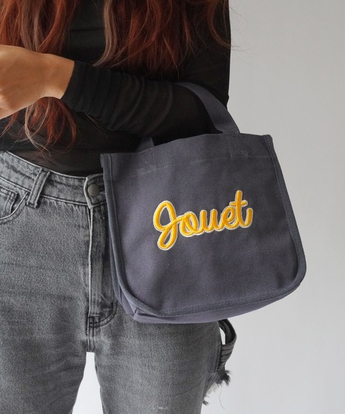 Jouet(ジョエット)の「【JOUET / ジョエット】 バリエーション ロゴ ランチトート(トートバッグ・レディース・ネイビー/ブラック/アイボリー/ライトピンク/オレンジ/ミント・FREE)」の18枚目の写真
