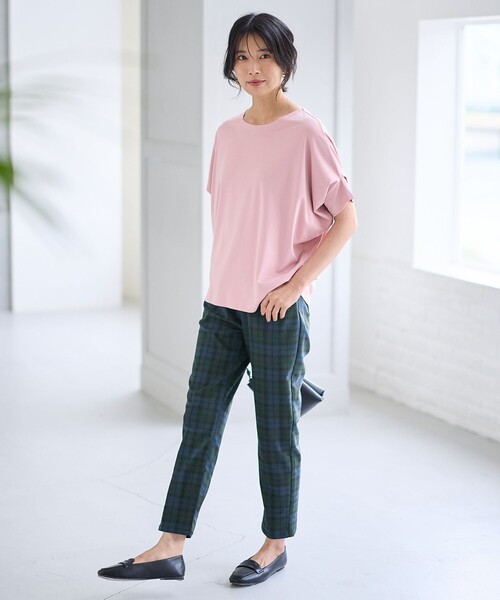 ANY(エニィ)の「【大好評につき新色登場!/ストレッチ】大人の7daysデイリーパンツ(その他パンツ・レディース・カーキ系/ブラック系/ライトグレー系/ブラック系1/ネイビー系1・2/1/3)」の5枚目の写真