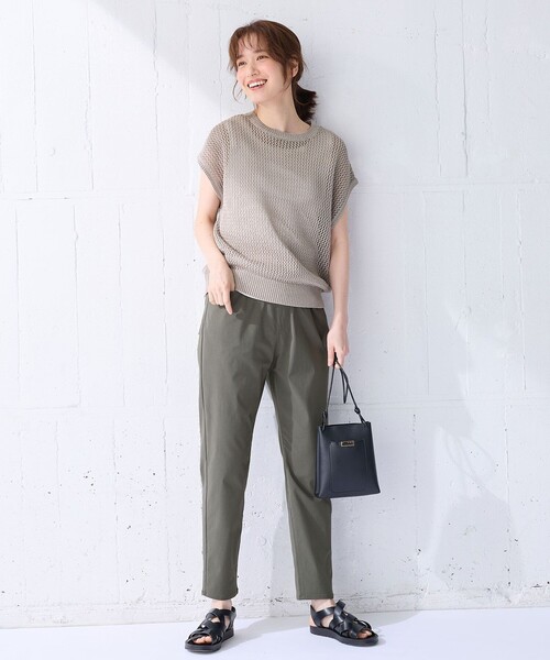 ANY(エニィ)の「【大好評につき新色登場!/ストレッチ】大人の7daysデイリーパンツ(その他パンツ・レディース・カーキ系/ブラック系/ライトグレー系/ブラック系1/ネイビー系1・2/1/3)」の12枚目の写真
