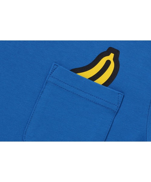 A BATHING APE(アベイシングエイプ)の「BABY MILO BANANA POCKET TEE(Tシャツ/カットソー・キッズ・ブルー/イエロー・100/90/130/110/120/140)」の4枚目の写真