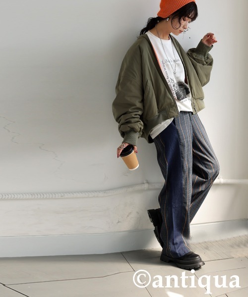 antiqua(アンティカ)の「切替デザインパンツ(その他パンツ・レディース・インディゴブルー/ブラック・R/P)」の14枚目の写真