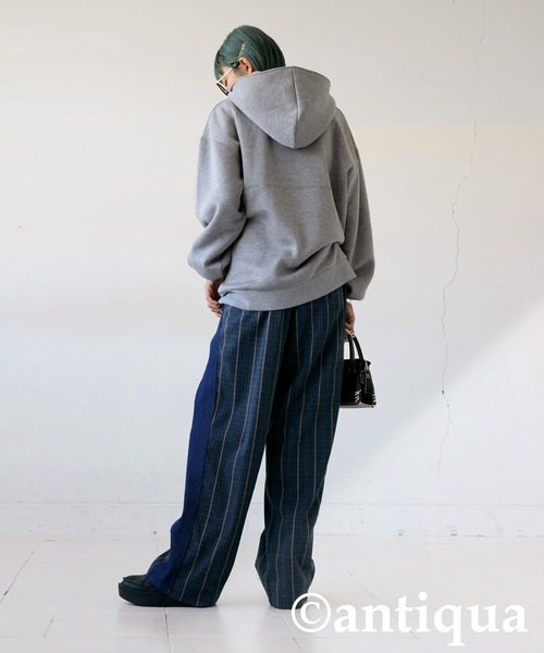 antiqua(アンティカ)の「切替デザインパンツ(その他パンツ・レディース・インディゴブルー/ブラック・R/P)」の10枚目の写真