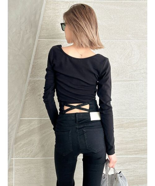 GYDA（ジェイダ）の「SIDEレースドッキングショートロンT（T