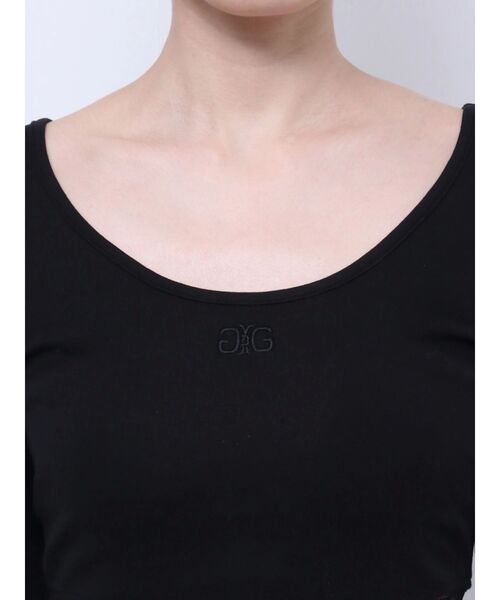 GYDA（ジェイダ）の「SIDEレースドッキングショートロンT（Tシャツ/カットソー・レディース・ブラック/オフホワイト・FREE）」の21枚目の写真