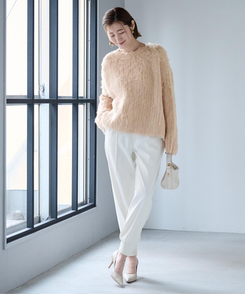 ニット セーター モヘアタッチボートネックニット レディース ur's ニット セーター モヘアタッチボートネックニット