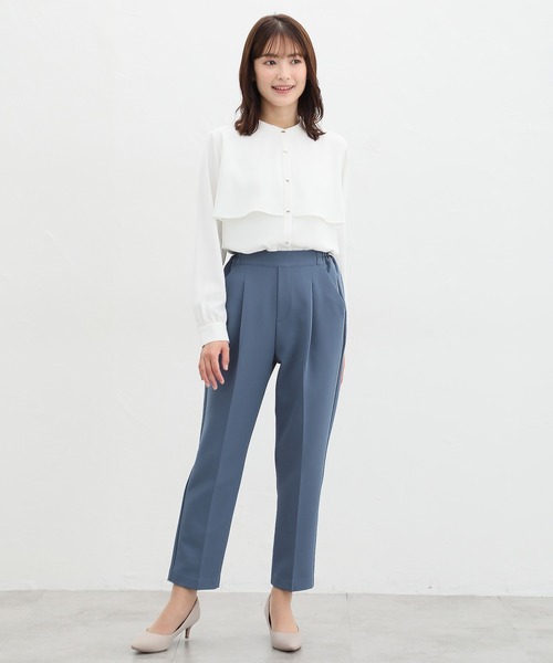 Honeys(ハニーズ)の「ケープ風ブラウス(シャツ/ブラウス・レディース・ネイビー/ホワイト/ダークブラウン/グレイッシュベージュ・S/M/L/LL/3L)」の5枚目の写真