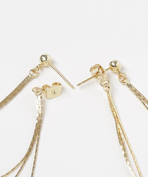 SMELLY（スメリー）の「チェーンループロングピアス（ピアス（両耳用）・レディース・ゴールド・-）」の10枚目の写真