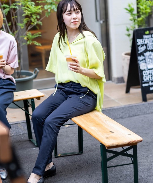 Apo(s)ture（アポスチャー）の「NANCY-001/チノスキニーパンツ（チノパンツ・レディース・ブラック/ベージュ/ネイビー/ホワイト・XS/S/M/L/XL）」の4枚目の写真