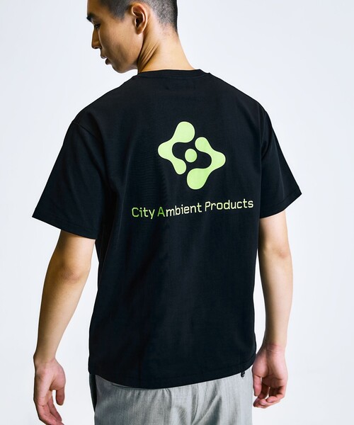 City Ambient Products(シティアンビエントプロダクツ)の「City Ambient Products: スタンダード ロゴ プリント Tシャツ(Tシャツ/カットソー・メンズ・ブラック/ホワイト系/ダークグレー/ホワイト/ブルー/レッド・X-LARGE/LARGE/MEDIUM/SMALL)」の3枚目の写真