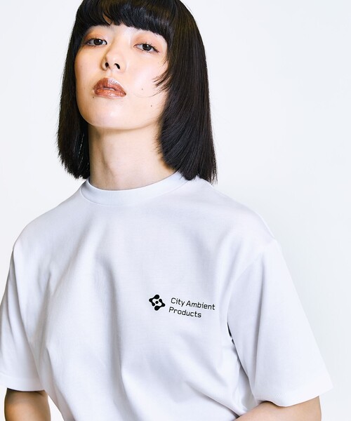 City Ambient Products(シティアンビエントプロダクツ)の「City Ambient Products: スタンダード ロゴ プリント Tシャツ(Tシャツ/カットソー・メンズ・ブラック/ホワイト系/ダークグレー/ホワイト/ブルー/レッド・X-LARGE/LARGE/MEDIUM/SMALL)」の8枚目の写真