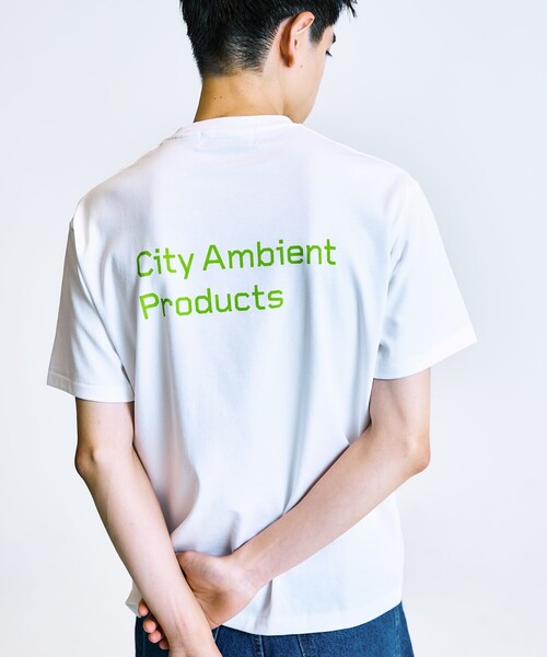 City Ambient Products(シティアンビエントプロダクツ)の「City Ambient Products: スタンダード ロゴ プリント Tシャツ(Tシャツ/カットソー・メンズ・ブラック/ホワイト系/ダークグレー/ホワイト/ブルー/レッド・X-LARGE/LARGE/MEDIUM/SMALL)」の14枚目の写真