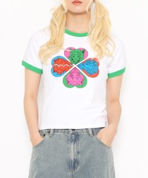 PUNYUS | 恋愛しようぜ若者コンパクトリンガーＴシャツ(Tシャツ/カットソー)