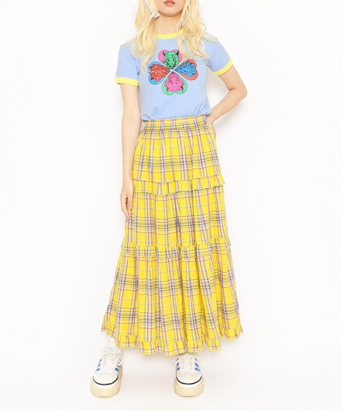 PUNYUS（プニュズ）の「恋愛しようぜ若者コンパクトリンガーＴシャツ（Tシャツ/カットソー・レディース・ブラック/サックスブルー/ホワイト・1/2/3/4）」の5枚目の写真