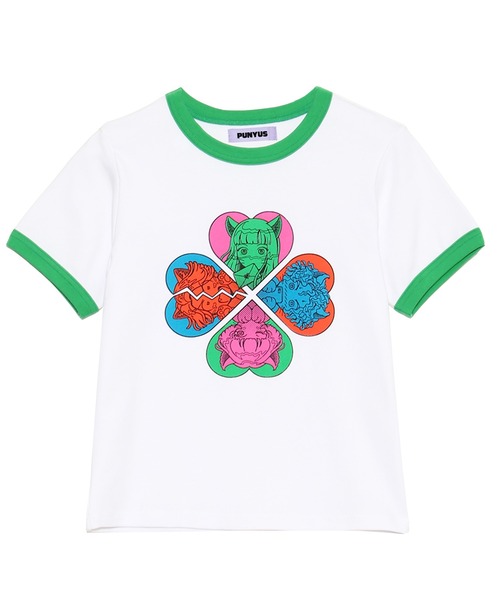 PUNYUS（プニュズ）の「恋愛しようぜ若者コンパクトリンガーＴシャツ（Tシャツ/カットソー・レディース・ブラック/サックスブルー/ホワイト・1/2/3/4）」の18枚目の写真