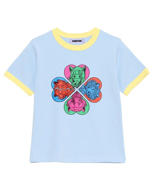 PUNYUS（プニュズ）の「恋愛しようぜ若者コンパクトリンガーＴシャツ（Tシャツ/カットソー・レディース・ブラック/サックスブルー/ホワイト・1/2/3/4）」の19枚目の写真