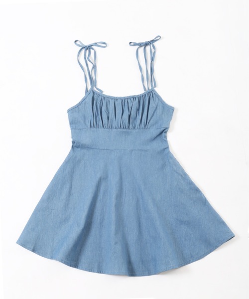 PHILLY(フィリー)の「【PHILLY】デニムフレアワンピース(ワンピース・レディース・インディゴブルー/ライトインディゴブルー・FREE)」の21枚目の写真