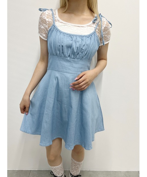 PHILLY(フィリー)の「【PHILLY】デニムフレアワンピース(ワンピース・レディース・インディゴブルー/ライトインディゴブルー・FREE)」の18枚目の写真