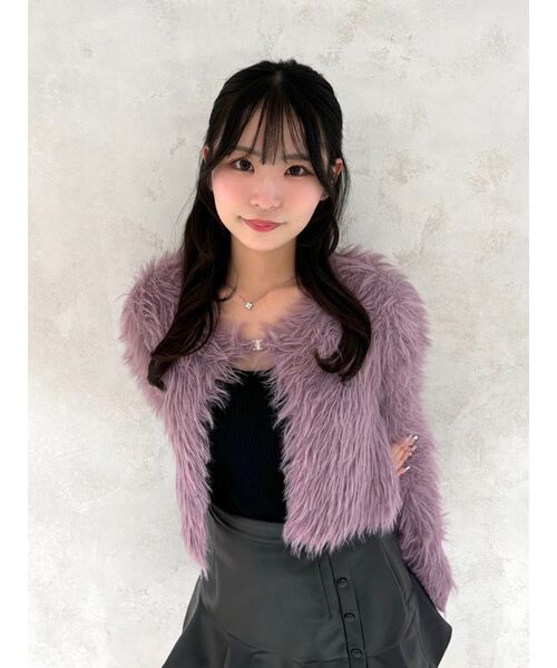 EATME（イートミー）の「フェザーニットカーディガン（カーディガン/ボレロ・レディース・アイボリー/ブラック/ネイビー/ラベンダー・FREE）」の16枚目の写真