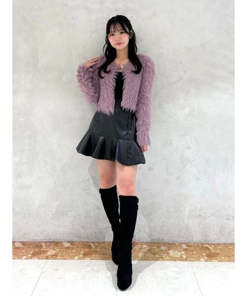 EATME（イートミー）の「フェザーニットカーディガン（カーディガン/ボレロ・レディース・アイボリー/ブラック/ネイビー/ラベンダー・FREE）」の17枚目の写真