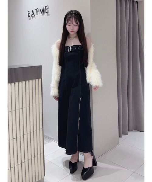 EATME（イートミー）の「フェザーニットカーディガン（カーディガン/ボレロ・レディース・アイボリー/ブラック/ネイビー/ラベンダー・FREE）」の19枚目の写真