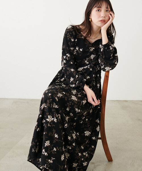 natural couture(ナチュラルクチュール)の「【canami】ハートネック両サイドプリーツワンピース(ワンピース・レディース・その他2/その他1/ネイビー/その他3/ボルドー/ピンク・FREE)」の18枚目の写真