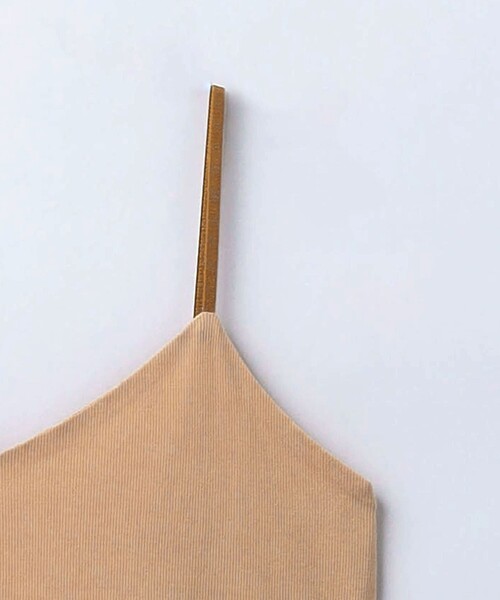 6(ロク)の「<6(ROKU)>コットン リブ キャミソール(キャミソール・レディース・ベージュ/ライム・FREE)」の7枚目の写真