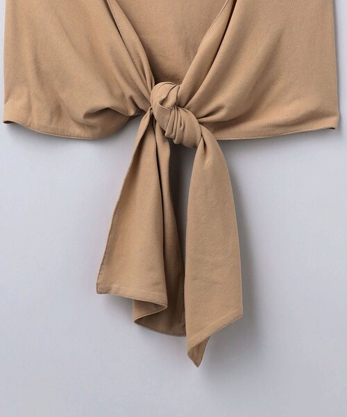 6(ロク)の「<6(ROKU)>コットン リブ キャミソール(キャミソール・レディース・ベージュ/ライム・FREE)」の8枚目の写真