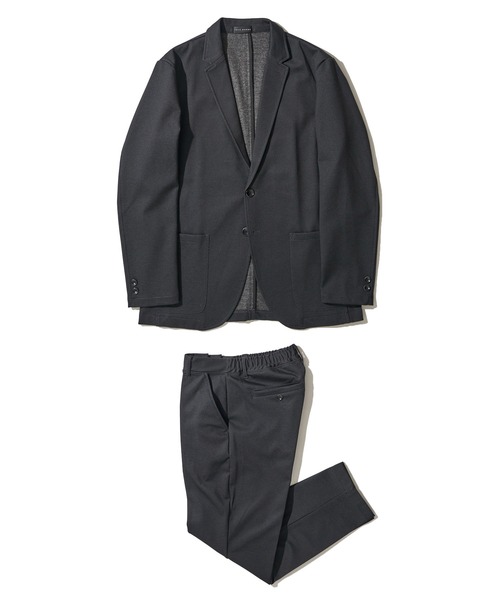 TETE HOMME(テットオム)の「【セットアップ対応】なめらかポンチテーパードイージースラックス(スラックス・メンズ・ブラック/ネイビー・MEDIUM/X-LARGE/LARGE)」の13枚目の写真